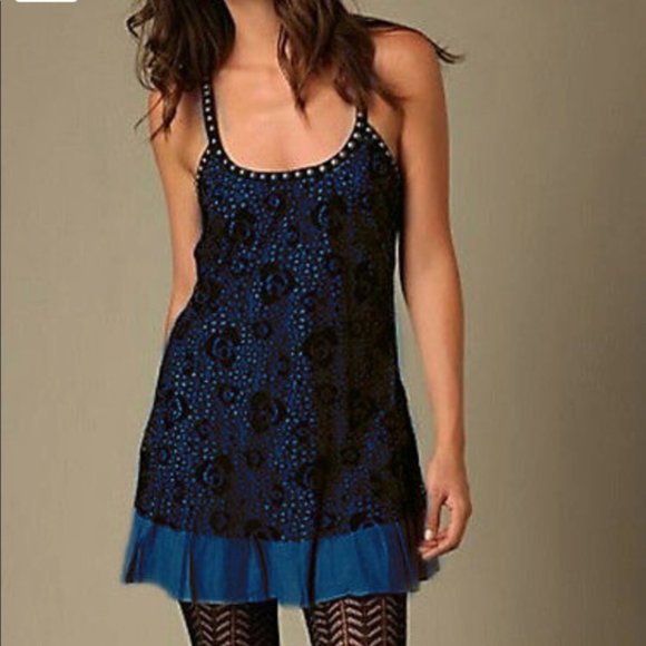 Free People Dresses & Skirts - Free People | Lace Studded Mini Dress